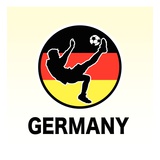 Germany Soccer Reproduction procédé giclée