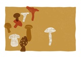Sopp Giclee-trykk av Anne Bryant Sopp Giclee-trykk av Anne Bryant