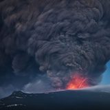 Ash plume from the Eyjafjallajokull eruption Photographic Print
