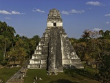 Temple I or Temple of the Giant Jaguar at Tikal Fotografie-Druck von Danny Lehman