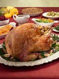 William Brady - Thanksgiving turkey dinner Fotografická reprodukce
