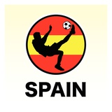 Spain Soccer Giclée-Druck
