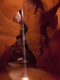 USA Arizona Upper Antelope Canyon Sunbeams Photographic Print by Fotofeeling 