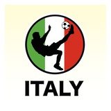 Italy Soccer Reproduction procédé giclée