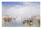 View of Venice: The Ducal Palace, Dogana and Part of San Giorgio Reproduction procédé giclée par Joseph Mallord William Turner