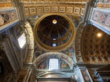Ceiling of the Dome in St. Peter's Basilica Lámina fotográfica por Sylvain Sonnet