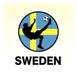Sweden Soccer Reproduction procédé giclée