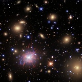 Elliptical galaxy NGC 1275. Photographic Print