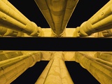 Papyrus-bundle columns in courtyard of Amenophis III Photographic Print