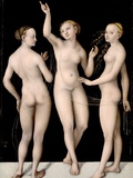 The Three Graces Photographic Print by Lucas Cranach the Elder