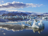 Ice washed ashore glacier at Joekulsarlon Photographic Print by Frank Krahmer