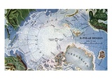 Map of Peary's North Pole Expedition Giclee Print