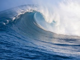 Breaking Waves at a Surfing Area called Peahi, North Shore of Maui, Hawaii Photographic Print by Ron Dahlquist