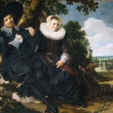 Marriage Portrait of Isaac Massa and Beatrix van der Laen Photographic Print by Frans Hals the Elder