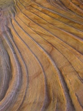 Colorful striated sandstone layers at Coyote Buttes Photographic Print by John Eastcott & Yva Momatiuk