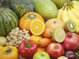 Variety of fruits and vegetables Photographic Print