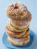 Plate of donuts Photographic Print by Lew Robertson