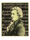 Wolfgang Amadeus Mozart Wydruk giclee