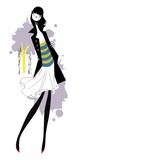 Young woman in park Giclee Print by Kirsten Ulve