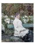 Woman Seated on a Bench in a Park Lámina fotográfica por Henri de Toulouse-Lautrec Woman Seated on a Bench in a Park Lámina fotográfica por Henri de Toulouse-Lautrec