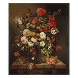 Still Life with Flowers Giclee Print by Abraham Hendricksz Van Beyeren