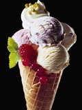 Ice Cream, Fruit Varieties Fotografie-Druck