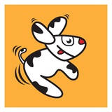 Excited dog Lámina giclée por Sabet Brands Excited dog Lámina giclée por Sabet Brands
