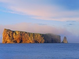 Fog on Roche Perce on Gaspe Peninsula Photographic Print by Mike Grandmaison