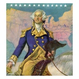 George Washington on horseback Giclee Print