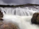 Heavy rains swell a waterfall on the Isle of Harris Photographic Print by Jim Richardson
