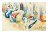 Still Life with Sliced Open Watermelon Giclee Print by Paul Cezanne