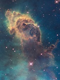 Star Birth in Carina Nebula from Hubble's Wfc3 Detector Reprodukcja zdjęcia