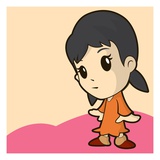 Cute little girl Lámina giclée por Sabet Brands Cute little girl Lámina giclée por Sabet Brands