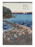 Opening Celebration of Benzaiten Shrine at Enoshima Lámina fotográfica por Ando Hiroshige