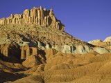 Castle and Fluted Wall Formations in Capitol Reef National Park Photographic Print by John Eastcott & Yva Momatiuk