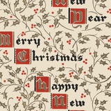 Merry Christmas and Happy New Year pattern Photographic Print