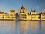 Hungarian Parliament Building in Budapest Photographic Print by Doug Pearson
