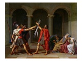 Le serment des Horaces Reproduction procédé giclée par Jacques-Louis David