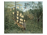 In a Tropical Forest (Struggle between Tiger and Bull) Lámina fotográfica por Henri Rousseau In a Tropical Forest (Struggle between Tiger and Bull) Lámina fotográfica por Henri Rousseau