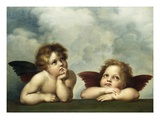 Raphael - Painting of Cherubim After a Detail of Sistine Madonna Digitálně vytištěná reprodukce Raphael - Painting of Cherubim After a Detail of Sistine Madonna Digitálně vytištěná reprodukce