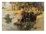 The Oasis reproduction procédé giclée par Frederik Arthur Bridgman