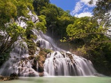 Waterfall in forest Photographic Print by Fadil 