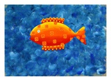 Spotted colorful fish Giclee Print by Julie Nicholls
