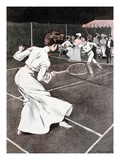 Tennis Match Giclee Print by Ferdinand Von Reznicek