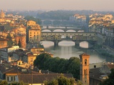 Florence and the Arno River Photographic Print by William Manning