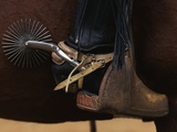 Chilean Cowboy with Elaborate Spurs Photographic Print by Paul Souders