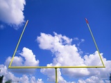 Football Goal Posts Against Sky Photographic Print by Alan Schein
