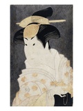 Portrait of the Actor Iwai Hanshiro IV as the Nurse Shigenoi, from the Play Koi Nyobo Somewake Tazu Giclee Print by Toshusai Sharaku