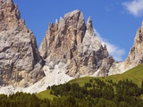 Langkofel mountain in the Italian Dolomites Photographic Print by Frank Krahmer