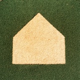 Home Plate on an Artificial Turf Field Photographic Print by Paul Edmondson